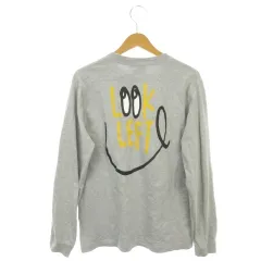 ビームスティ BEAMS T LOOK LEFT LONG SLEEVE TEE Tシャツ ロンT 長袖 プリント M グレー /AH37 ■ECD003のサムネイル