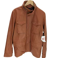 ソフネット SOPHNET. 12AW WASHED LEATHER FIELD BLOUSON ウォッシュド レザー フィールド ブルゾン M-65 型 メンズ 表記無 のサムネイル