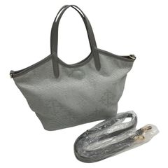 極美品】russet 刺し子ジャガード 2way ショルダーバッグ グレー