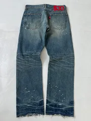 "Swagger"スワッガー　デニムパンツ　ペインター　ダメージデニム　ワイド　ストレート　ブルー　ドル　裏原　裏原宿　00s archive アーカイブ　サイズ30のサムネイル
