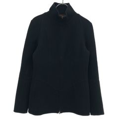 LOEWE ロエベ ジップアップハイネックウールジャケット ブラック 38