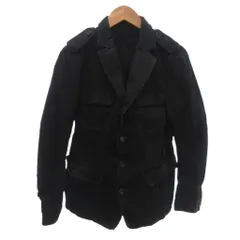 ビームス BEAMS カバーオール ジャケット M 黒 ブラック 長袖 4フラップポケット エポレット ECF001 /KR ■ECF001のサムネイル