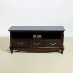 66C25 アンティーク調 テレビボード ローボード 木製 猫脚 幅164cm