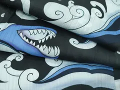 平和屋着物∴夏物　男性　浴衣　立波文　黒地　綿　逸品　CABG7223rv 平和屋着物∴夏物 男性 浴衣 立波文 黒地 綿 逸品 CABG7223rv - メルカリ
