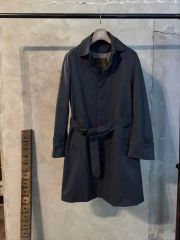 未使用 マッキントッシュ KIRKTON ゴム引きコート フーデッド 紺 38