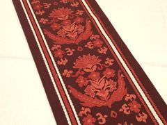 雨の日セール【大正ロマン、リバーシブル】金糸入りの牡丹の唐草文様