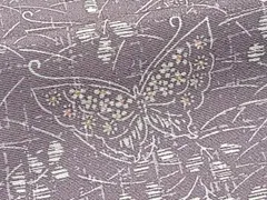 平和屋着物■上質な小紋　花蝶文　鈴乃屋扱い　正絹　逸品　CABH5384xi
