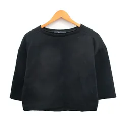 マルティニーク martinique カットソー Tシャツ 七分袖 コットン シンプル ブラック 黒 /KT5のサムネイル