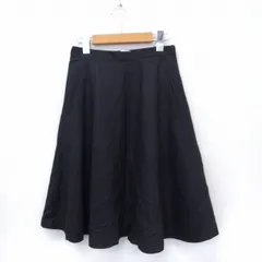 アーバンリサーチ サニーレーベル URBAN RESEARCH Sonny Label スカート フレア 膝丈 サイドジップ ウエストゴム シンプル FREE グレー /ST14のサムネイル