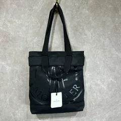 【未使用タグ付き】 MONCLER モンクレール ロゴトートバッグ黒のサムネイル