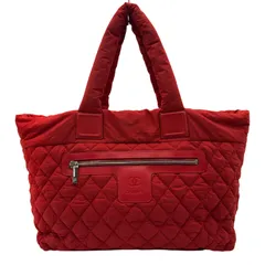 シャネル CHANEL コココクーントートGM A47107 13番台 レッド ナイロン レディース トートバッグのサムネイル