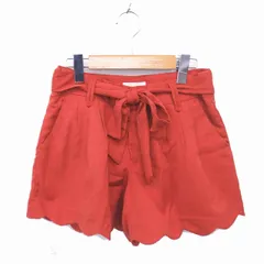 ロペピクニック ROPE Picnic キュロット パンツ ショート スカラップ ウエストリボン 38 オレンジ /TT28のサムネイル