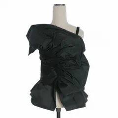 メゾンマルジェラ Maison Margiela  22AW ラッフルトップ キャミソール トップス 36 ブラック 黒 SI0NC0001 国内正規のサムネイル