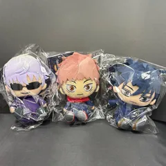 【新品未使用・公式正規品】呪術廻戦 ちびぐるみ ぬいぐるみ 3体セット 五条悟 虎杖悠仁 伏黒恵 バンダイ Gojo Itadoriのサムネイル
