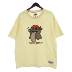 グラフアンドウー GRAF&WU ゴーストキャラ Tシャツ 半袖 カットソー クリーム L 250909Eのサムネイル