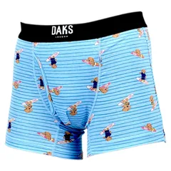 ダックス DAKS ボクサーパンツ 下着 インナー アンダーウェア メンズ 前閉じ M-L メンズ下着 男性 0205-63、ブルーのサムネイル