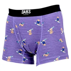 ダックス DAKS ボクサーパンツ 下着 インナー アンダーウェア メンズ 前閉じ M-L メンズ下着 男性 0205-63、パープルのサムネイル