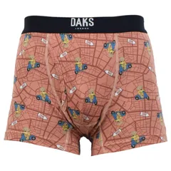ダックス DAKS ボクサーパンツ 下着 インナー アンダーウェア メンズ 前閉じ M-L メンズ下着 男性 0205-63、オレンジのサムネイル