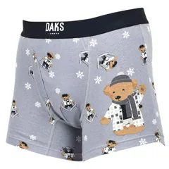 ダックス DAKS ボクサーパンツ 下着 インナー アンダーウェア メンズ 前閉じ M-L メンズ下着 男性 0206-63、グレーのサムネイル