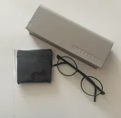 LYNN(リン)メガネフレーム ブラック (ケース/メガネ拭き 含む)のサムネイル