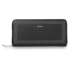 ジュエティ jouetie 財布 長財布 レディース ラウンドファスナー MICRO STUDS ROUND ZIP LONG WALLET JUT-80840W、ブラック(76)のサムネイル