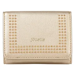 ジュエティ jouetie 財布 三つ折り レディース MICRO STUDS MINI WALLET JUT-80850W、ゴールド(91)のサムネイル