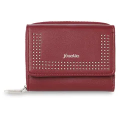 ジュエティ jouetie 財布 三つ折り レディース ラウンドファスナー MICRO STUDS MIDDLE WALLET JUT-80860W、ワイン(14)のサムネイル