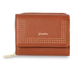 ジュエティ jouetie 財布 三つ折り レディース ラウンドファスナー MICRO STUDS MIDDLE WALLET JUT-80860W、キャメル(59)のサムネイル