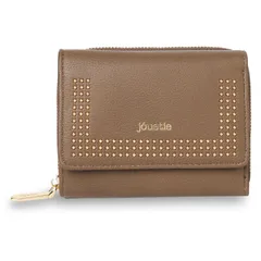 ジュエティ jouetie 財布 三つ折り レディース ラウンドファスナー MICRO STUDS MIDDLE WALLET JUT-80860W、オーク(58)のサムネイル