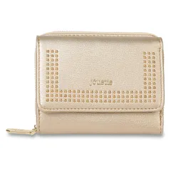 ジュエティ jouetie 財布 三つ折り レディース ラウンドファスナー MICRO STUDS MIDDLE WALLET JUT-80860W、ゴールド(91)のサムネイル