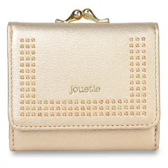 ジュエティ jouetie 財布 三つ折り レディース がま口 MICRO STUDS MINI WALLET JUT-80870W、ゴールド(91)のサムネイル