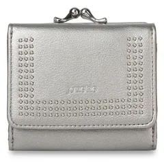 ジュエティ jouetie 財布 三つ折り レディース がま口 MICRO STUDS MINI WALLET JUT-80870W、シルバー(92)のサムネイル