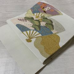 専用帯7653 ○高級 正絹 名古屋仕立て 名古屋帯 辻ヶ花 - メルカリ