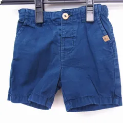 ザラ ZARA BABY BOY パンツ ショート 無地 コットン 綿 12/18 ブルー 青 /FT37のサムネイル