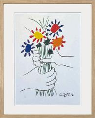 パブロ・ピカソ、【影】、希少画集画、新品高級額・額装付、状態良好