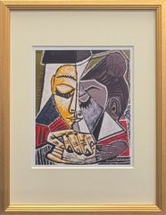 パブロ・ピカソ「ほおづえ」額装ポスター/アート/名画 picasso - メルカリ