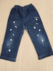 メゾピアノ 刺繍 ストレッチ デニム 130