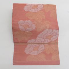 A5◇着物くつろぎ 夏物 花模様 金糸 全通 正絹 薄物 絽 紗 袋帯 - メルカリ
