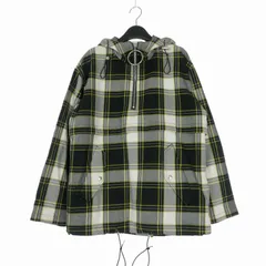 ジョンローレンスサリバン JOHN LAWRENCE SULLIVAN 19SS Zipped Hoodie アノラックパーカー フーディ チェック 長袖 S イエロー/ブラック/ホワイト 1A016-0619-08のサムネイル