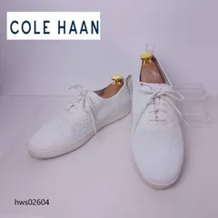 コールハーン COLE HAAN ゼログランド グランドオーエス ニット スニーカー 23.5cm 6.5B 白 ホワイト ファブリック ベトナム製 レディース 中古 W26607 ローカット レースアップ カジュアル 軽量 通気性 hws02604のサムネイル
