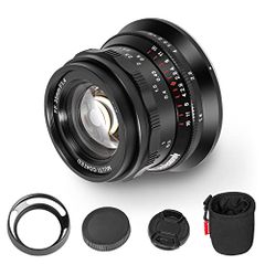 PERGEAR 35mm F1.4 풀 사이즈 수동 초점 렌즈 단초점 렌즈 정물 / 클로즈업 / 거리 / 여행 촬영에 최적 (L 마운트, 블랙) 무료 배송 eb037582