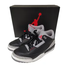 NIKE ナイキ Air Jordan 3 Retro Black Cement ハイカット スニーカー DN3707-010 US10.5 28.5cm ブラック メンズのサムネイル