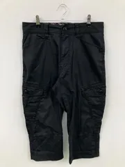 BURBERRY BLACK LABEL バーバリーブラックレーベル カーゴパンツ 73 ブラック クロップド・半端丈 無地 スタンダード レギュラー メンズのサムネイル