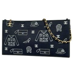 激レア CHANEL アイコンプリント チェーンバッグ - メルカリ