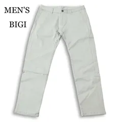 24SS★ MEN'S BIGI メンズビギ 通年★ ヘリンボーン ストレッチ スリム スラックス パンツ Sz.2 メンズ 灰 グレーのサムネイル