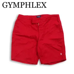 英国製★ GYMPHLEX ジムフレックス 春夏★ ロゴ刺繍 ショート パンツ Sz.34 メンズのサムネイル