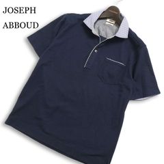 極美品 JOSEPH ABBOUD 半袖 カノコ ポロシャツ 麻 リネン M 青 - メルカリ