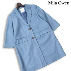 【美品】Mila Owen ミラオーウェン 春夏★ ビッグシルエット ミドル テーラード ジャケット コート Sz.0 レディースのサムネイル