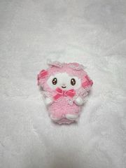 美品激レア】まめゴマ おめかしコンテストぬいぐるみキーホルダー しろ