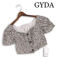 【新品 未使用】 GYDA ジェイダ 春夏 総柄♪ コルセット オフショル TOPS トップス Sz.F レディースのサムネイル
